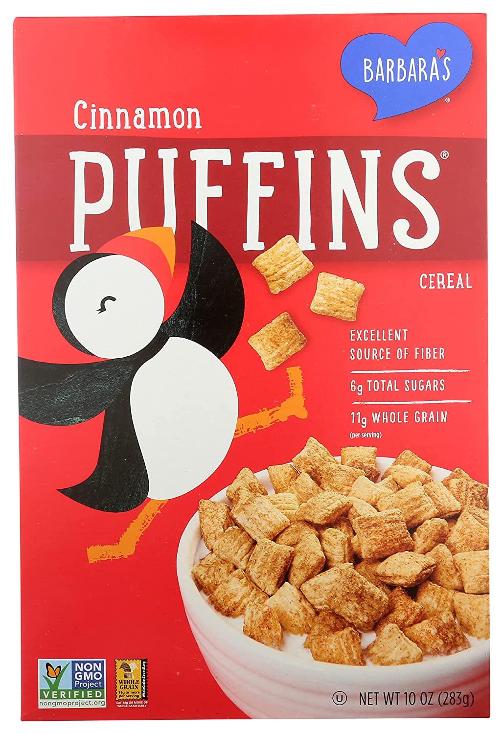 Barbaras Cinnamon Puffins Cereals 10Oz