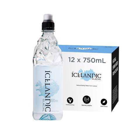 Icelandic Glass Bottle Glacial Mineral Water 750Ml