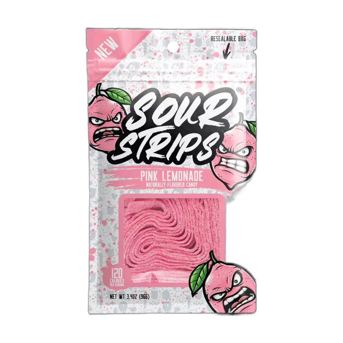 Sour Pink Lemonade Strips 96g
