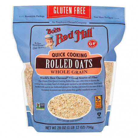 Bobs Red Mill Quick Rolled Gluten Free Oats 28Oz