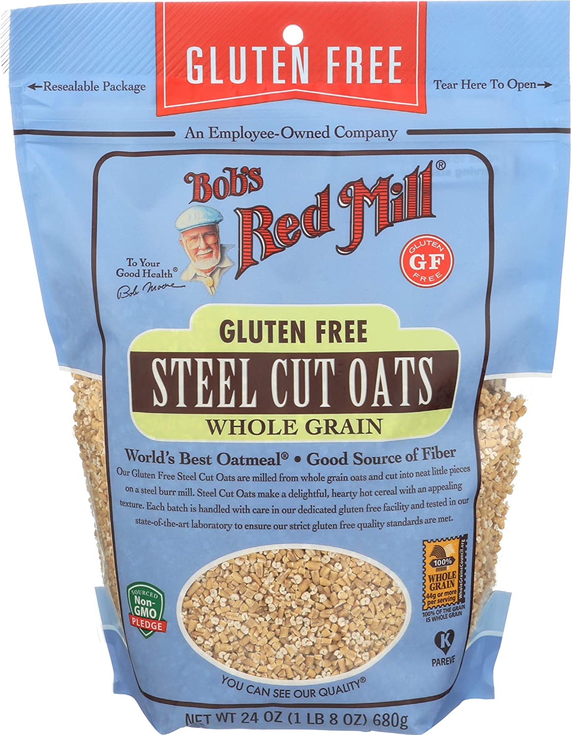 Bobs Red Mill Steel Cut Gluten Free Oats 24Oz
