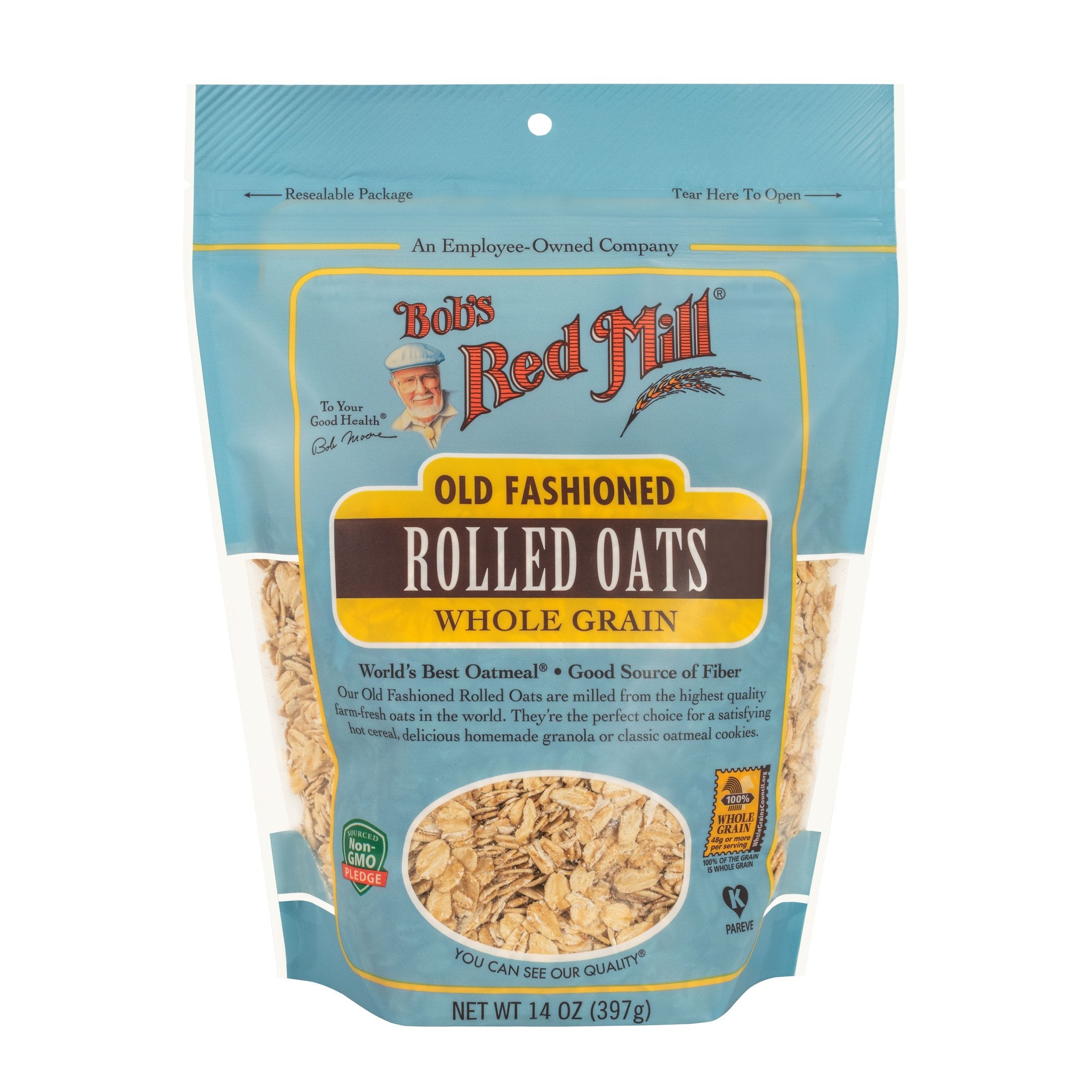 Bobs Red Mill Rolled Regular Old Fashion Oats 32Oz