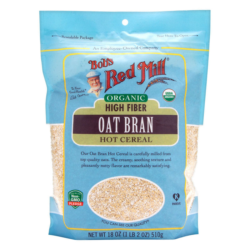 Bobs Red Mill Cereal Organic Oat Bran 18Oz