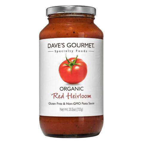 Daves Gourmet Red Heriloom Organic Pasta Sauce 25.5Oz