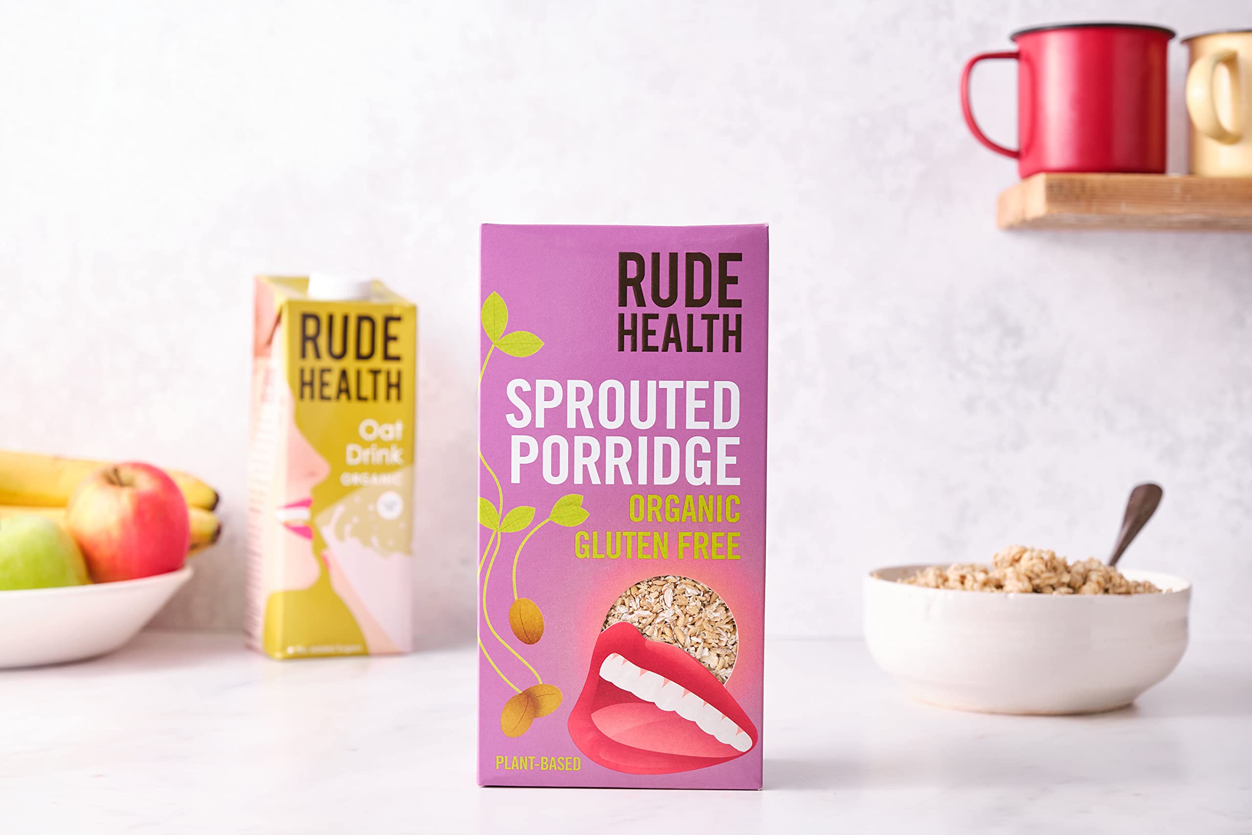 Rude Health Organic Sprouted Porridge Oats 500Gm