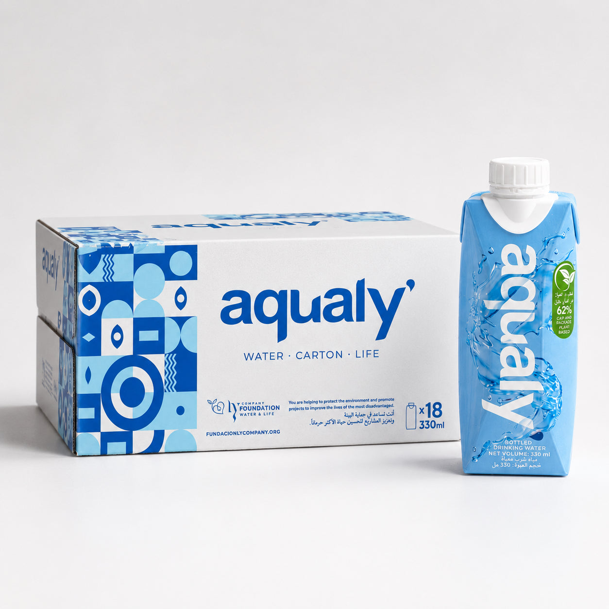 Aqualy Low Sodium Mineral Water 330Ml x 18