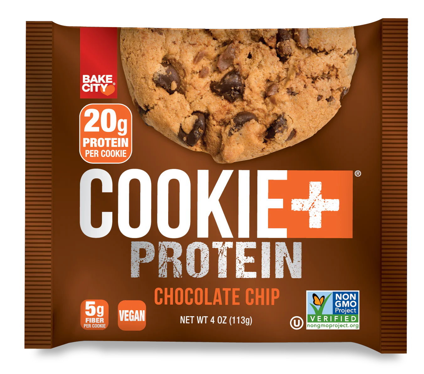 Cookie+ Protein Chocolate Chip 113gm Bake City