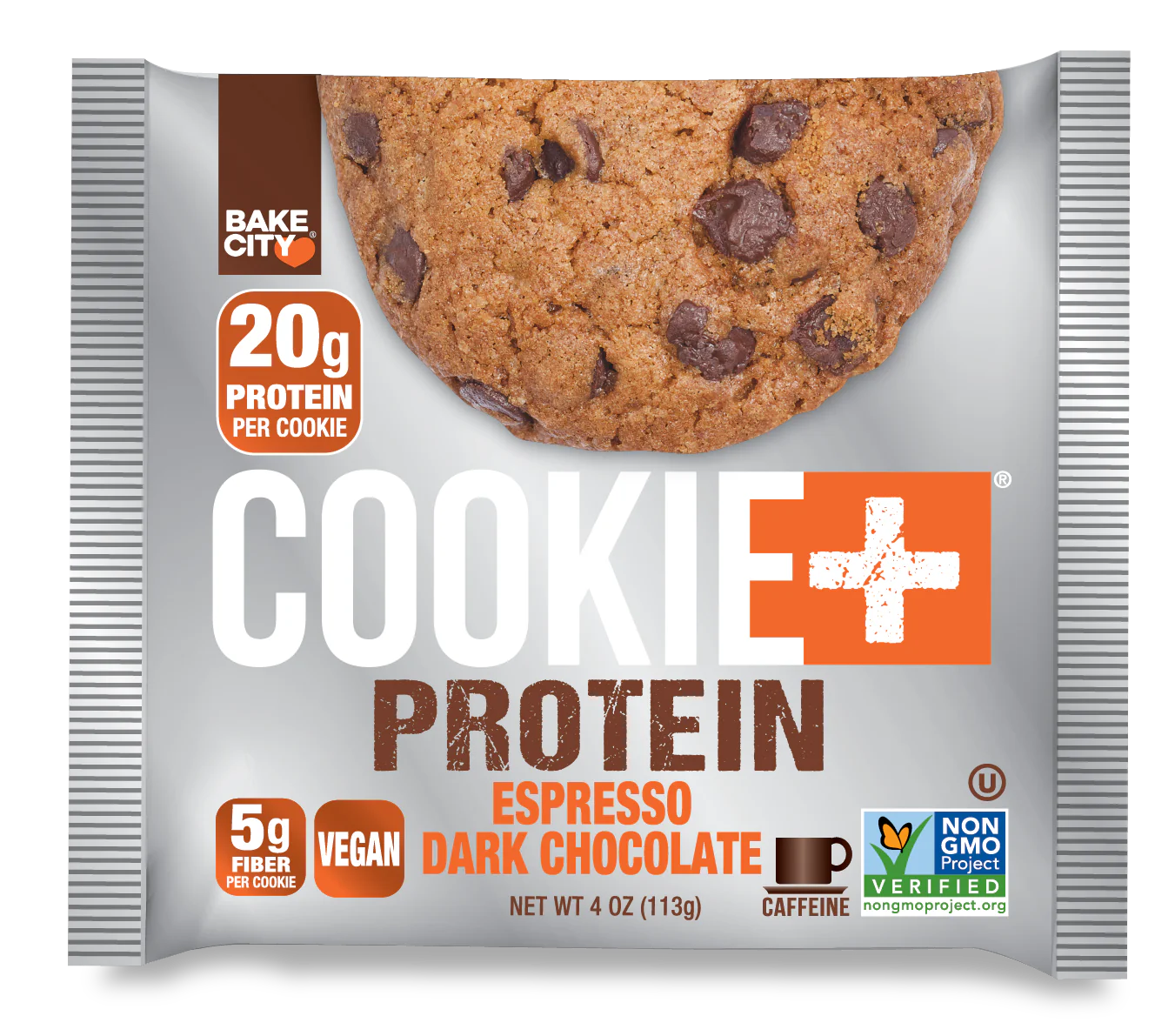 Cookie+ Protein Espresso Dark Chocolate 113gm Bake City