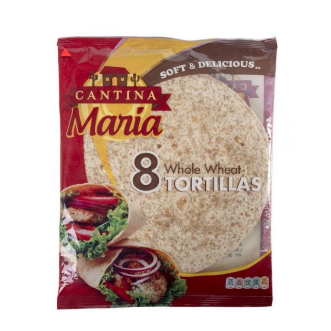 كانتينا ماريا دقيق القمح الكامل وسط 8 قطع تورتيلا 320 جم