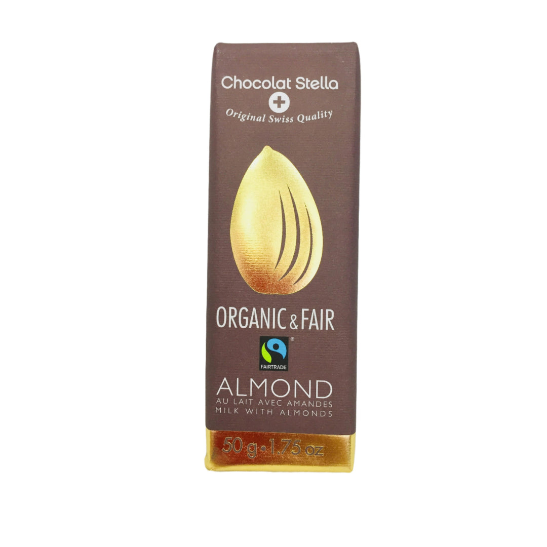 Chocolate Stella Almond Chocolate Organic Milk 50Gm