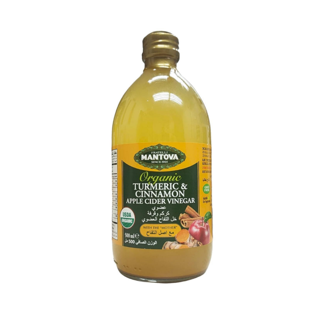 Mantova Turmeric & Cinnamon Organic Apple Cider Vinegar 500Ml