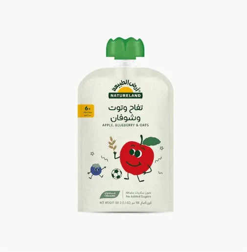 Natureland Apple Blueberry Fruit Puree 100Gm
