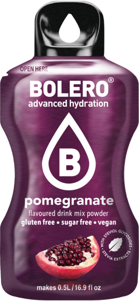 Bolero Pomegranate Sugar-Free Drink Mix 3g - product packaging
