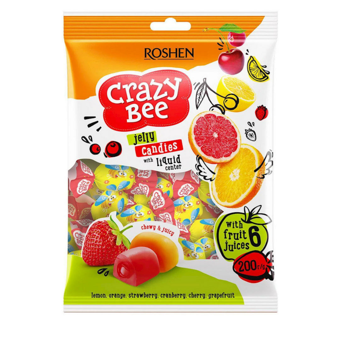Roshen Liquid Center Bee Jelly Candies 200Gm