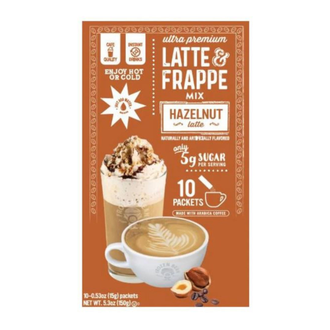 Ultra Premium Frozen Beans Hazelnut Latte and Frappe Mix 10 sticks 15g (150g)