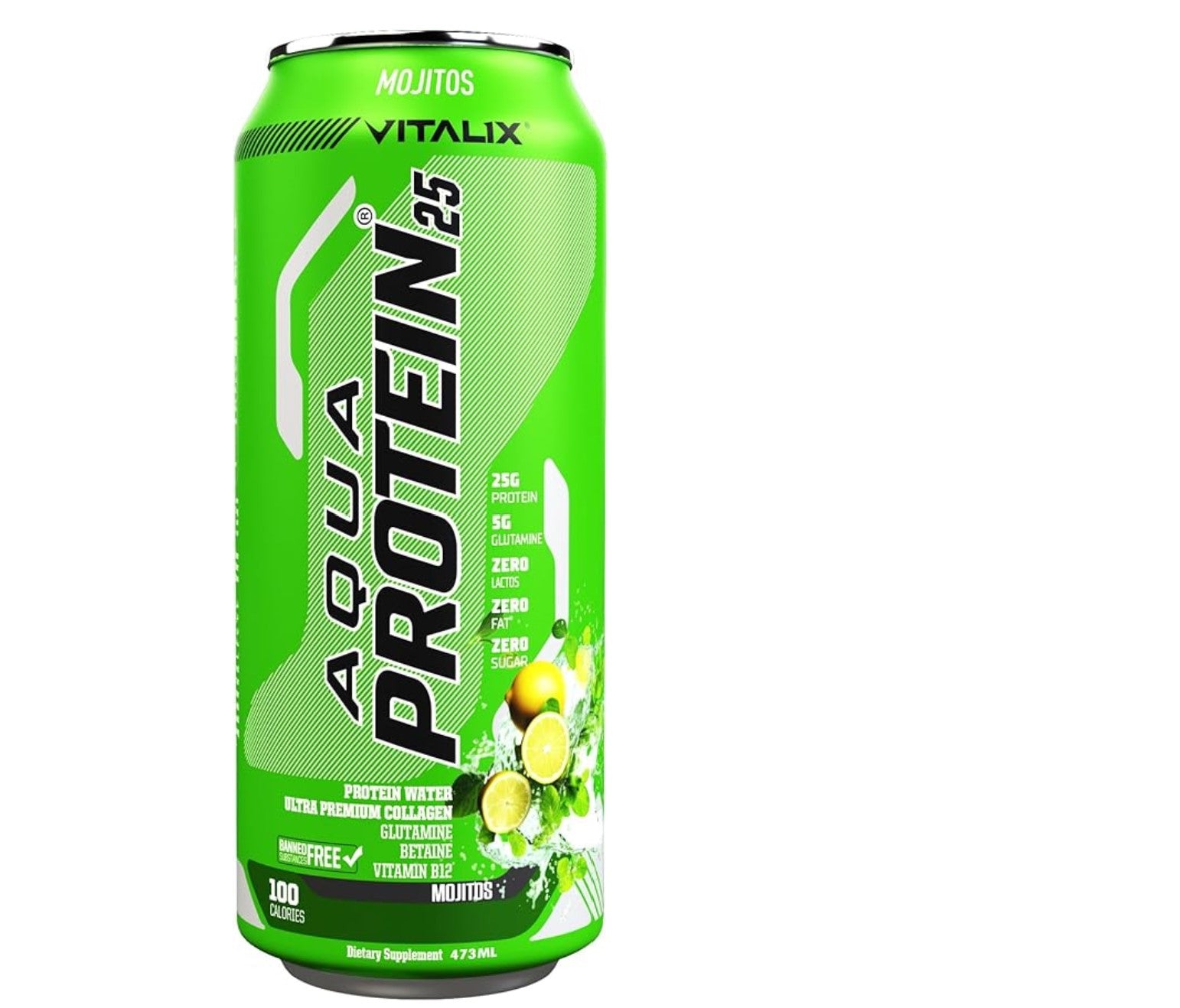 VITALIX Aqua Protein 25 Mojito - Protein Water - 473ml