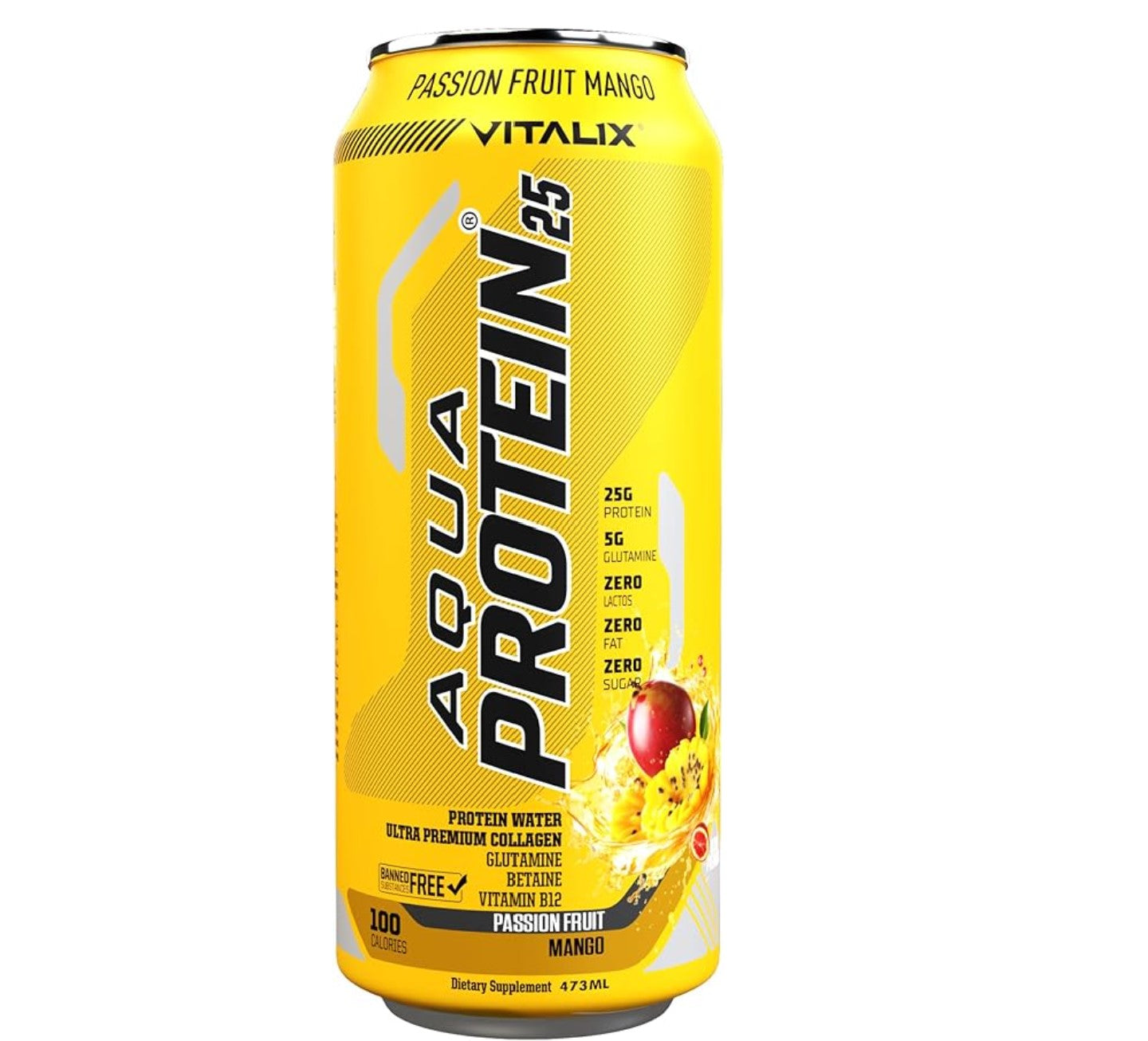 VITALIX Aqua Protein 25 Passion Fruit Mango - Protein Water 473ml