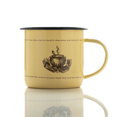 Asil Mutfak Bone Broth Enamel Cup 1Pcs