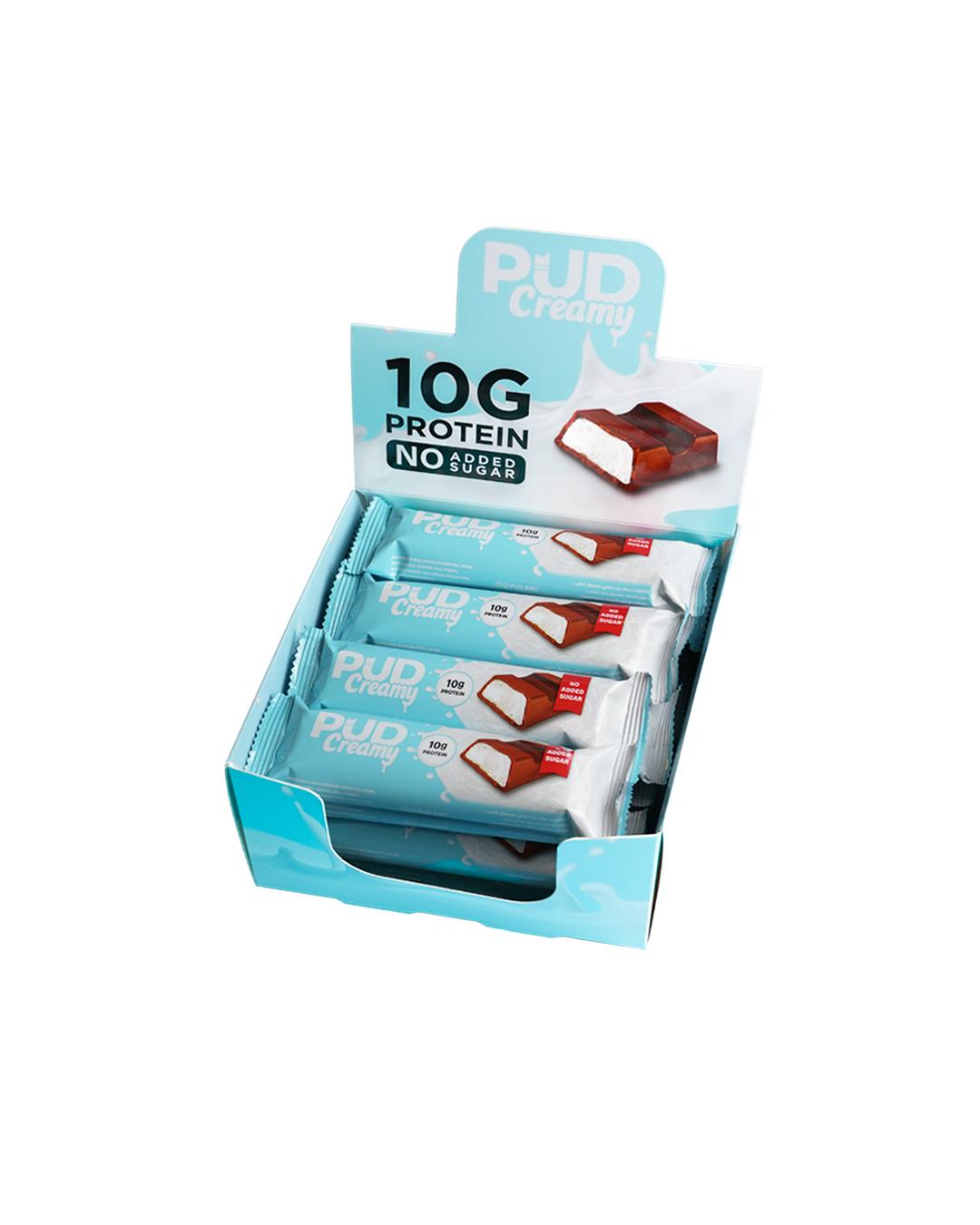 Pud Creamy Milk Chocolate Filling Whey Protein Bar 55Gm x 20