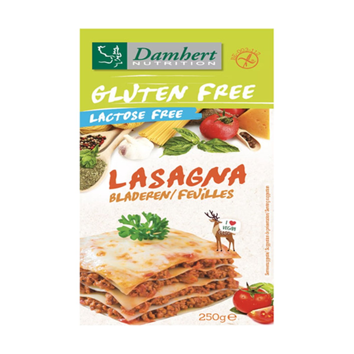 Damhert Gluten Free Lasagna 250Gm
