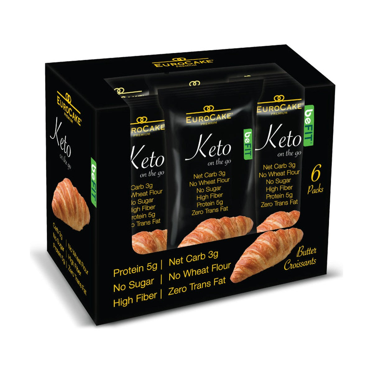 Euro Butter Keto Croissants 40Gm