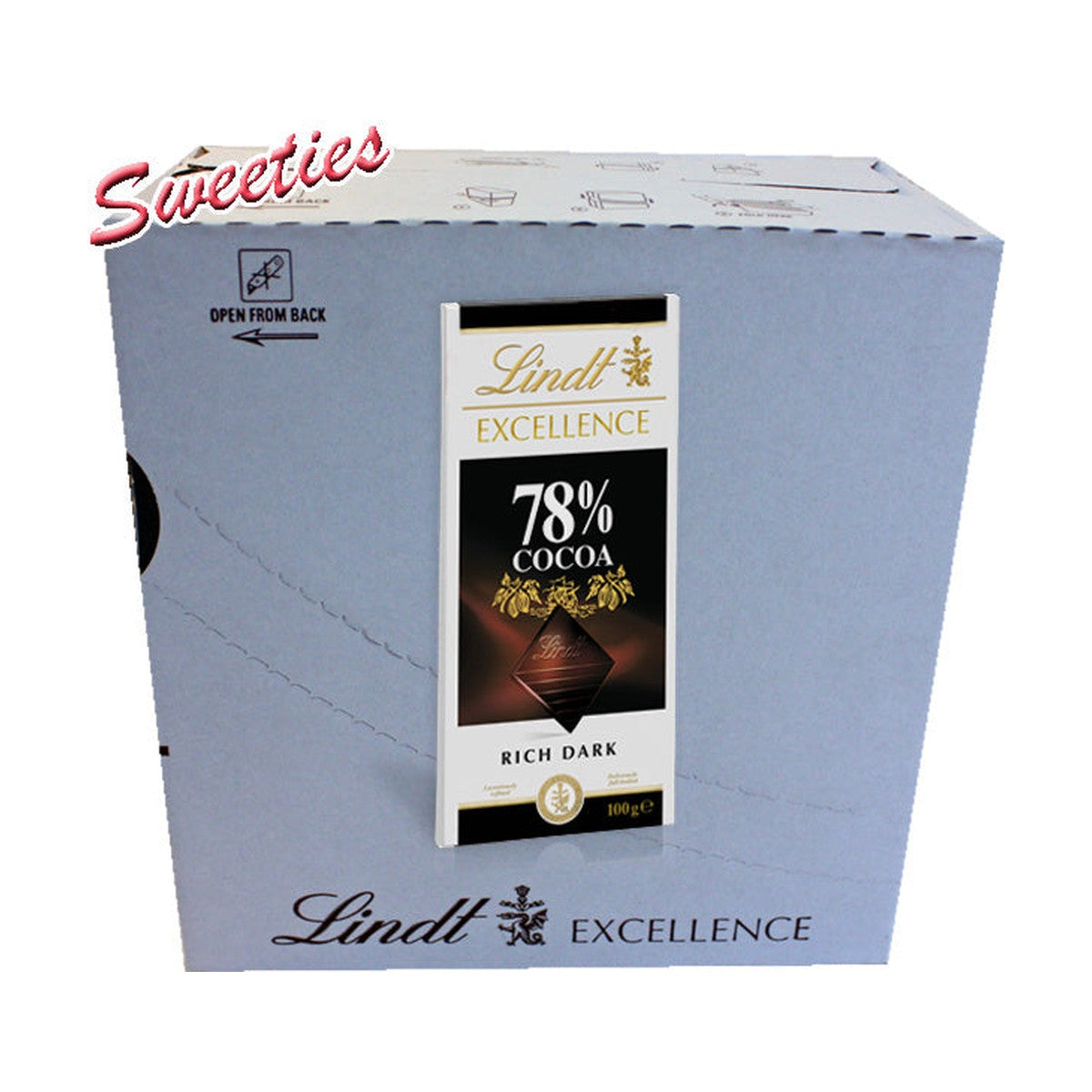 Lindt Excell 78% Dark Chocolate 100Gm