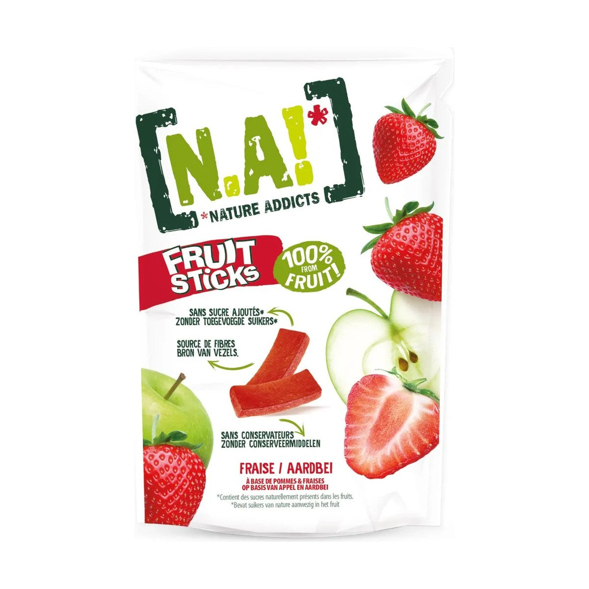 Nature Addicts Strawberry & Apple Fruit Sticks 35Gm