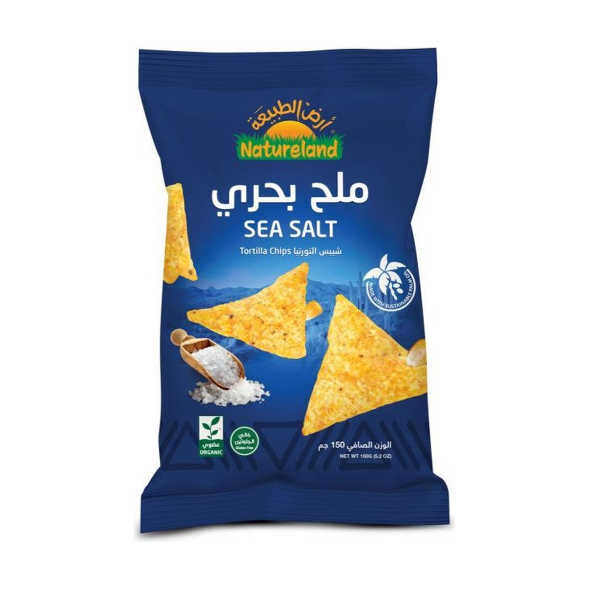 Natureland Organic Sea Salt Tortilla Chips 150g