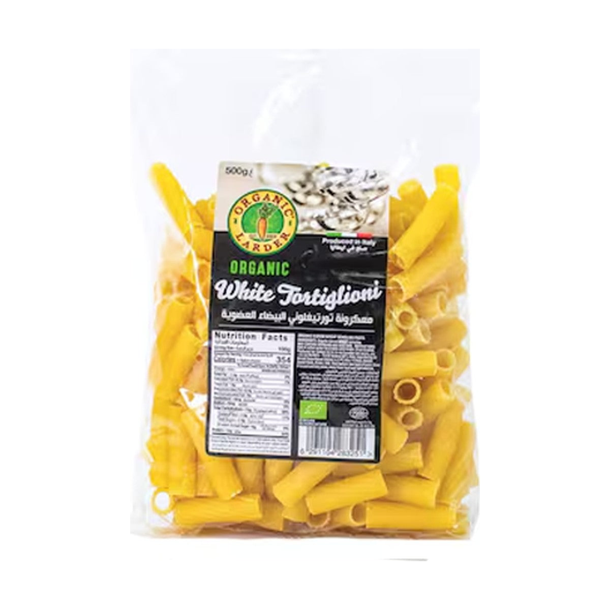Organic Larder White Tortiglioni 500Gm