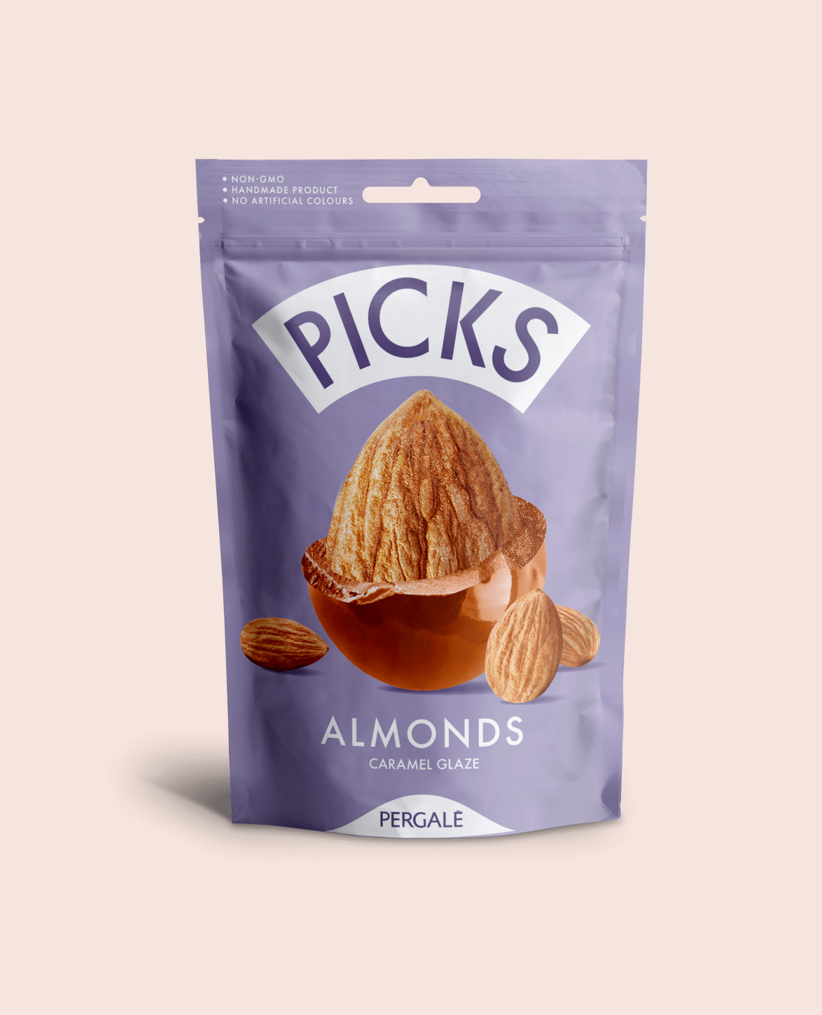 Picks Caramel Glaze Pergale Almonds 90Gm