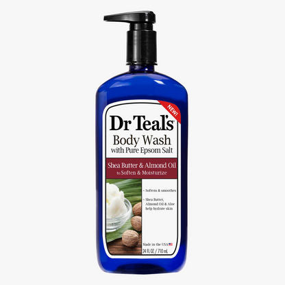 Dr Teals Butter & Almond Oil Bady Wash 24Oz