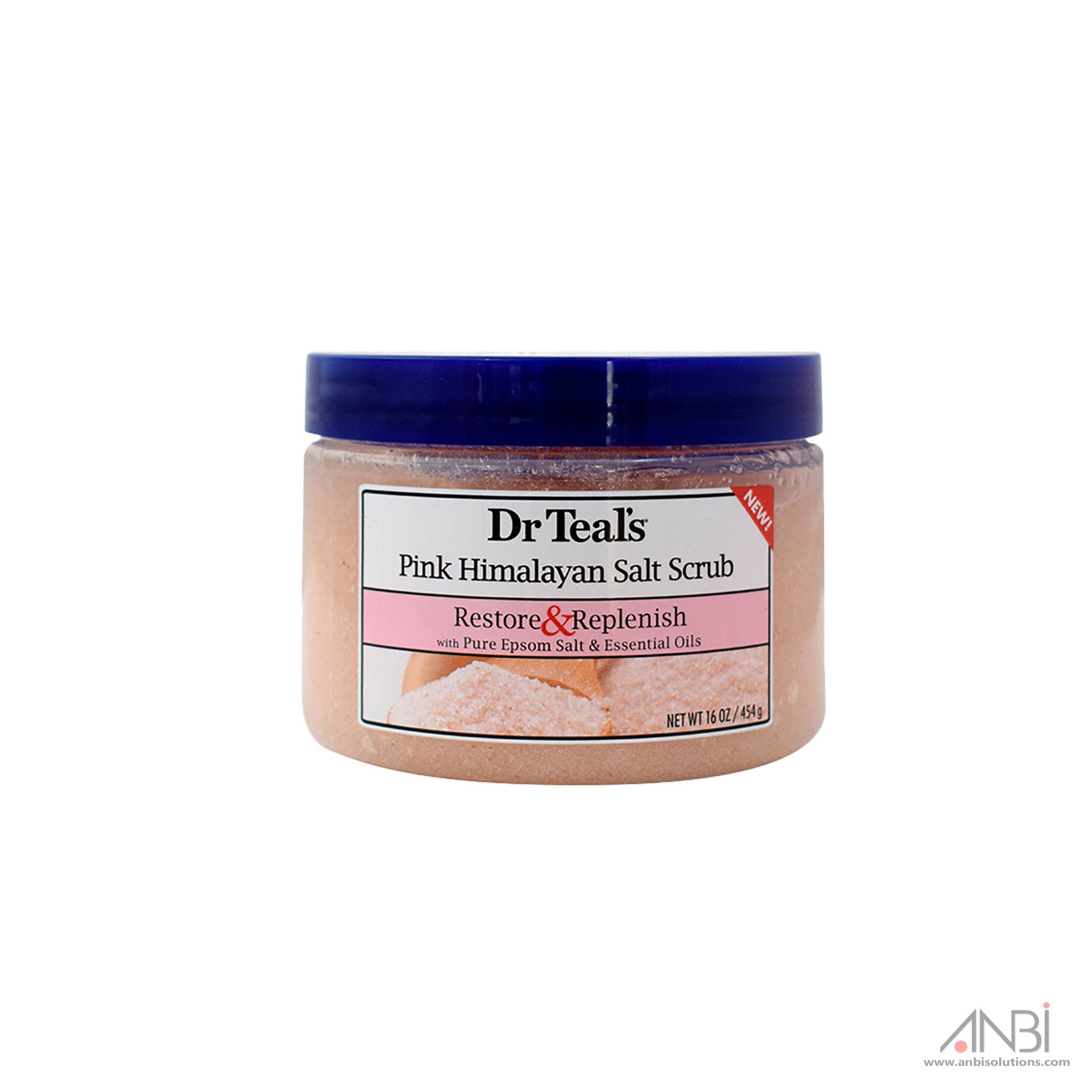 Dr Teals Pink Himalayan Salt Body Scrub 454Gm