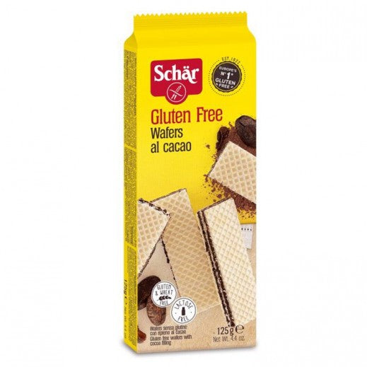 Schar Chocolate Gluten Free Wafers 125Gm