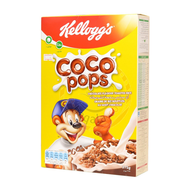 Kellogs Coco Pops Toasted Rice Cereal 375Gm