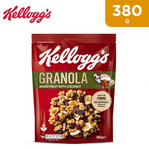 Kellogs Mixed Fruit W/Coconut Granola 380Gm