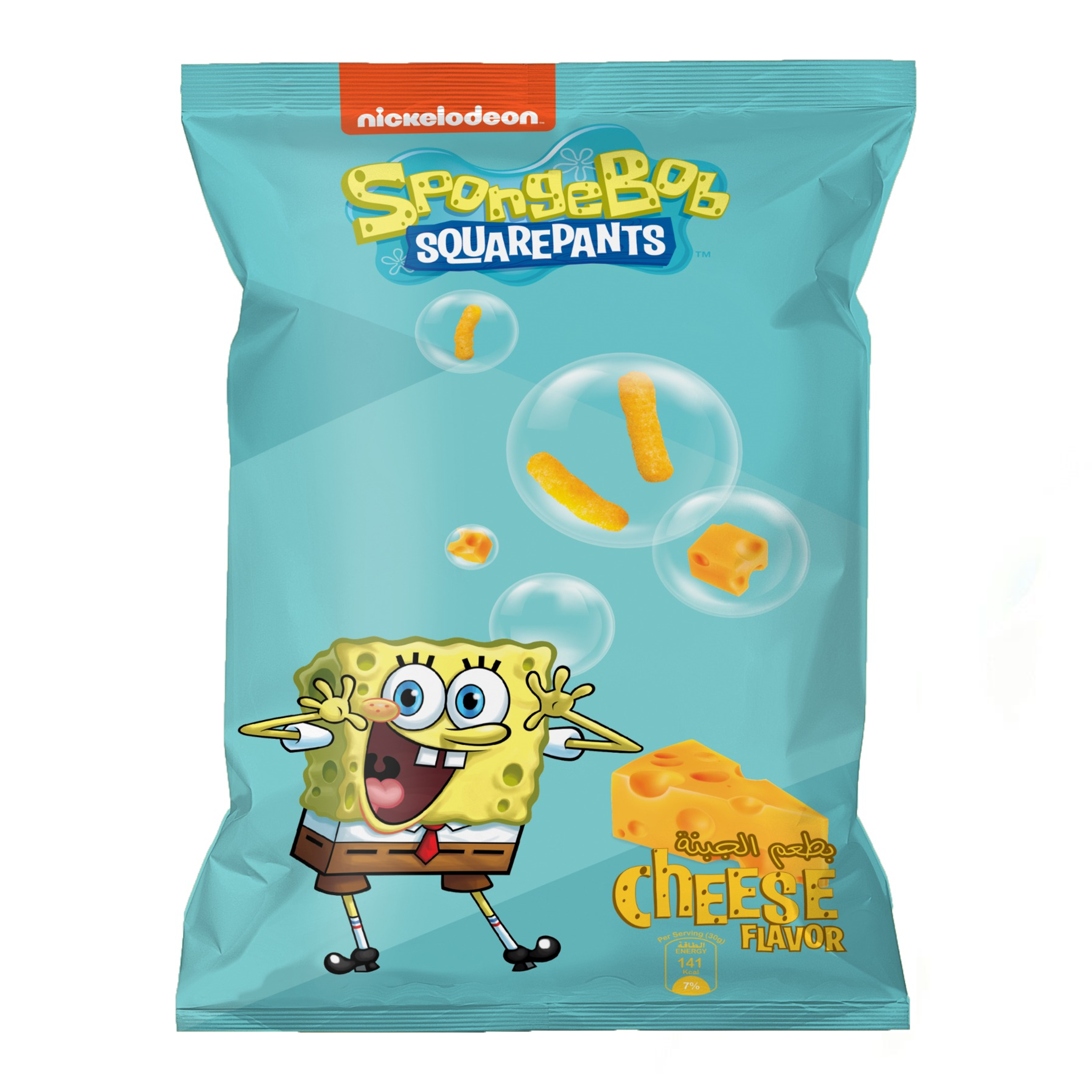 نيكلوديون سبونج بوب سكوير بانتس رقائق الجبن 30 جم