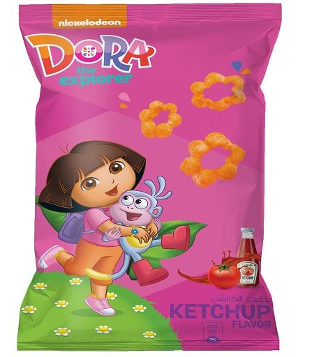 نيكلوديون دورا رقائق كاتشب 30 جم