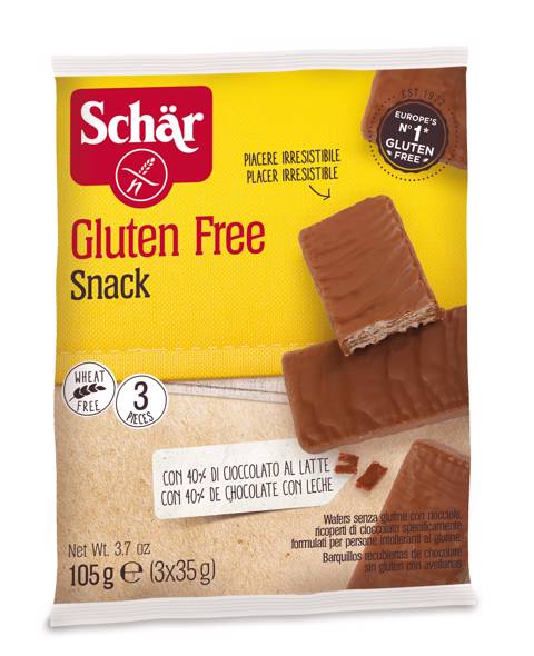 Schar Snack Choclate Gluten Free Chocolate Bar 105Gm