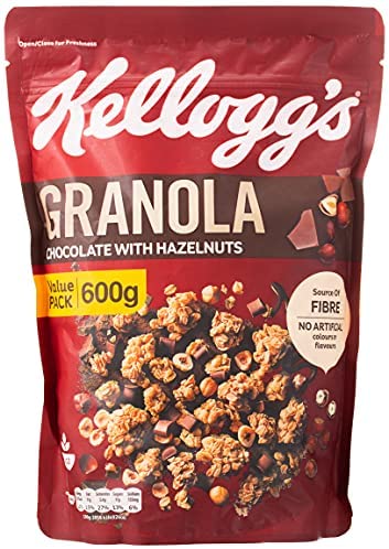 Kelloggs Chocolate W/Hazelnuts Granola 600G