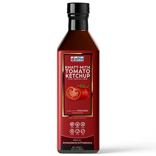 D Alive Organic Khatt-Mith Tomato Ketchup 280G