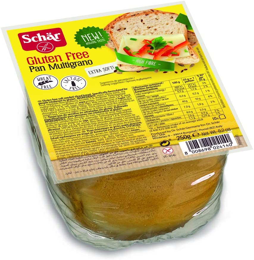 Schar Pan Multigrano Gluten Free Bread 250Gm
