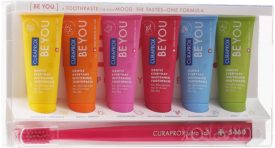 Curaprox Be You Toothpaste 6*10 & Brush Toothpaste Set 1Gm