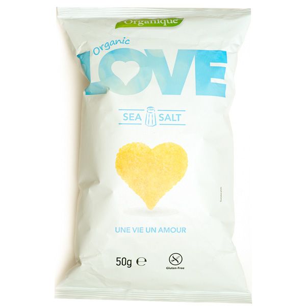 Love Sea Salt Baked Organic Cron Snack 50Gm