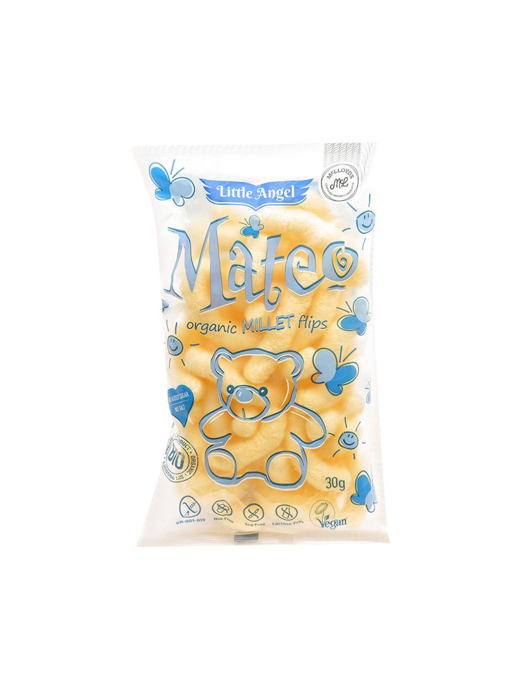 ليتل أنجل الدخن وماتيو وجبة خفيفة من الذرة العضوية 30 جم