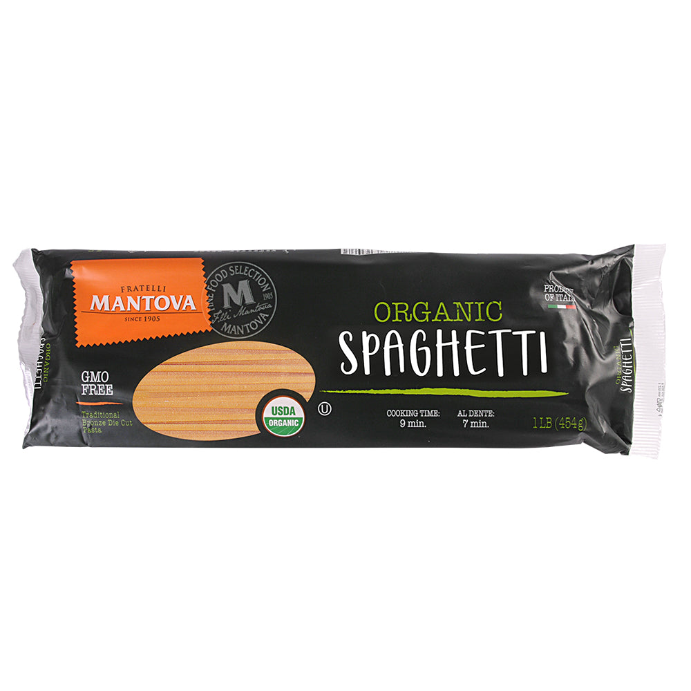 Mantova Organic Spaghetti Pasta 454Gm