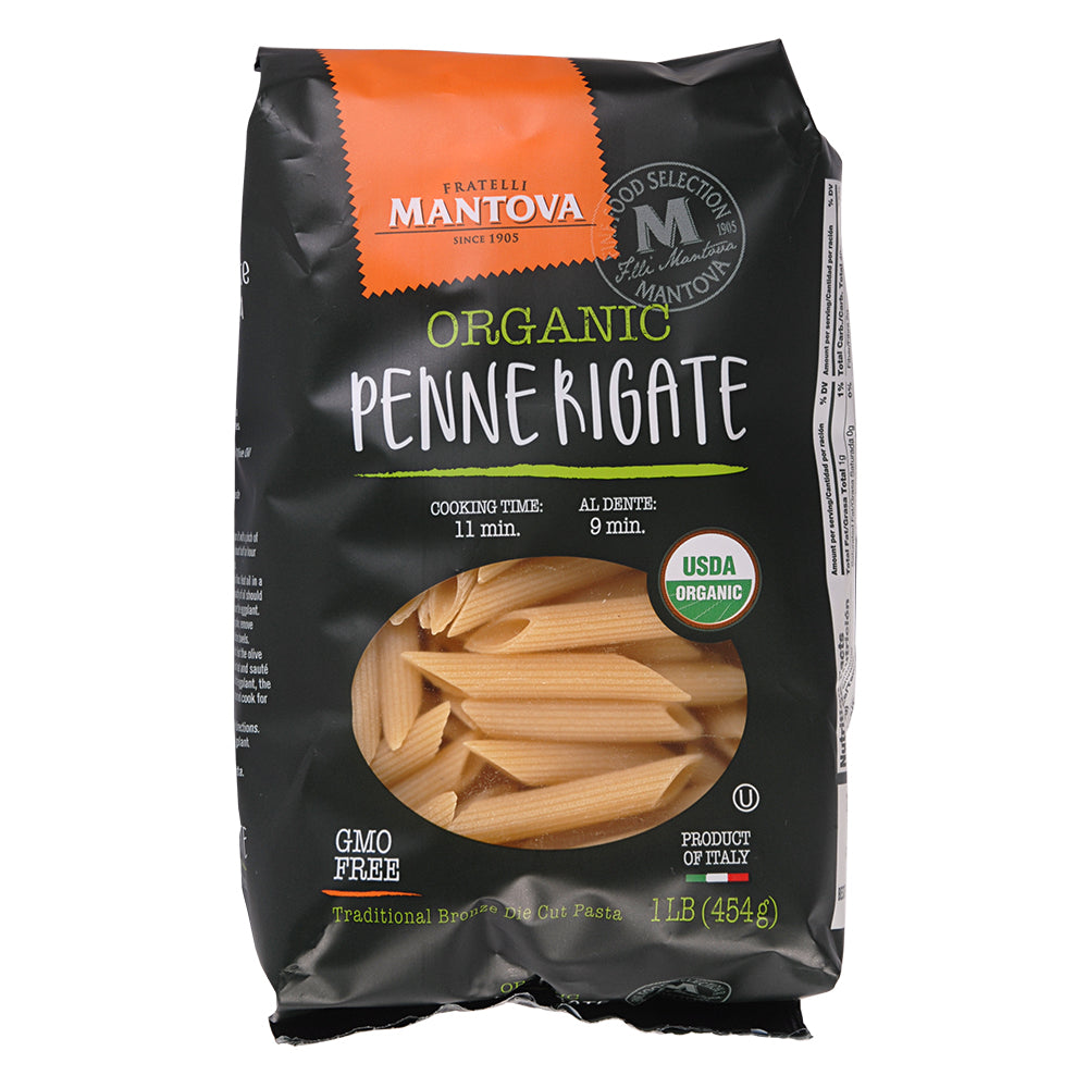 Mantova Organic Penne Rigate Pasta 454Gm