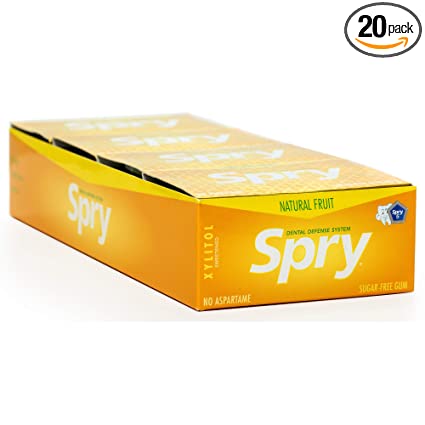 Spry Xylitol Fresh Fruit Sugarfree Gum 10Pcs