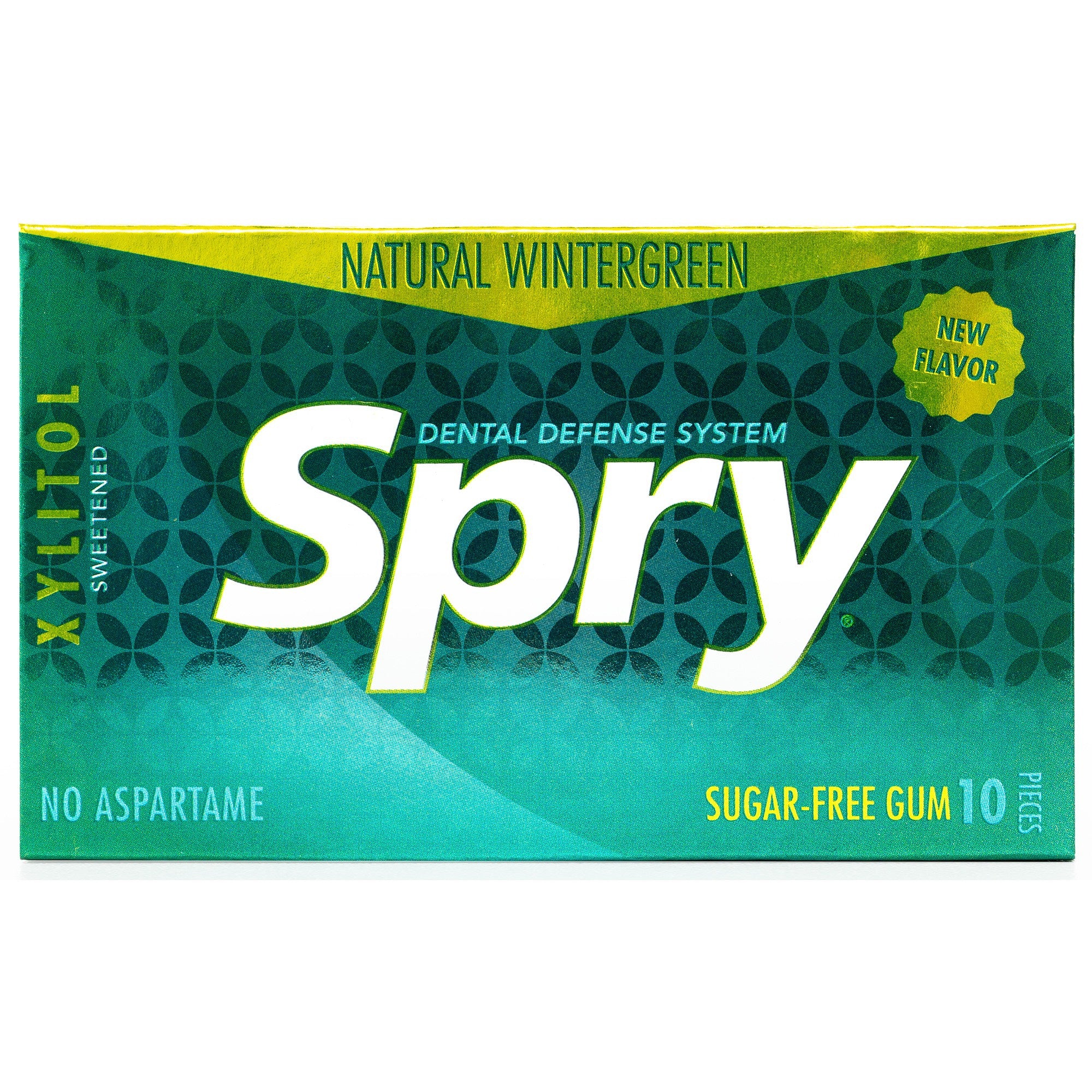 Spry Xylitol Wintergreen Sugarfree Gum 10Pcs