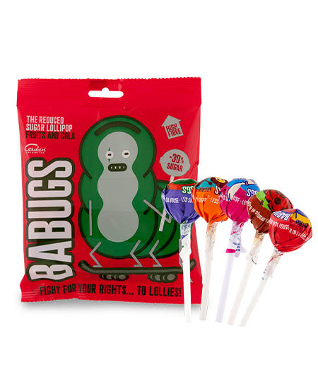 Babugs Reduced Sugar Ball Assorted Lollipop 8.5Gm