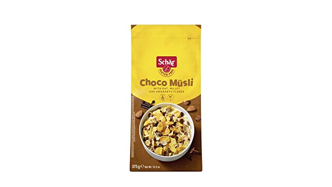 Schar With Oat,Millet And Amaranth Flakes Gluten Free Choco Musli 375Gm